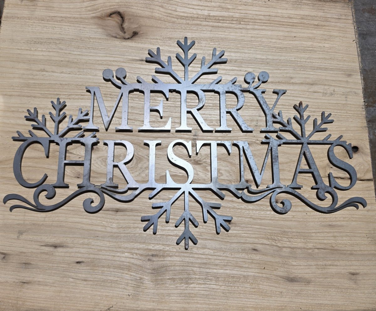 Merry Christmas Metal Wall Sign